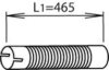 DINEX 21127 Corrugated Pipe, exhaust system